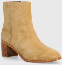 Lauren Ralph Lauren velúr bokacsizma Cassie - bézs Női 36