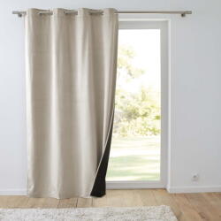 douceur d'intérieur Draperie bej termoizolantă din catifea 140x260 cm Polarchic - douceur d'intérieur