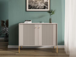  Komód 2 ajtós kasmír színben arany fogantyúkkal - ISEO IS02 (wipPUISKO20KAKAZZ5020)