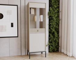  Komód 2 ajtós kasmír színben fekete elemekkel fekete fogantyúkkal - MAGGIORE MA04 (wipPUMAWT20KAKACC5020)