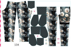 Takoy Panel szabásmintával 134 softshell nadrágra pitypang tündér