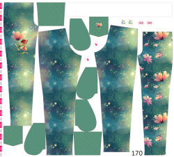 Takoy Panel szabásmintával 170 softshell nadrágra vöröshajú lány egy nagy virág alatt