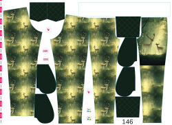 Takoy Panel szabásmintával 146 softshell nadrágra erdei fény