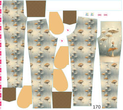 Takoy Panel szabásmintával 170 softshell nadrágra mese a gomba alatt