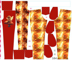 Takoy Panel szabásmintával 164 softshell nadrágra légyölő galóca