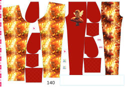 Takoy Panel szabásmintával 140 softshell nadrágra légyölő galóca