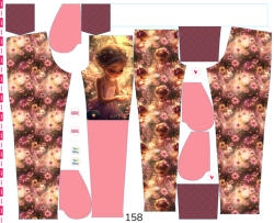 Takoy Panel szabásmintával 158 softshell nadrágra ragyogó tündér