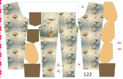 Takoy Panel szabásmintával 122 softshell nadrágra mese a gomba alatt