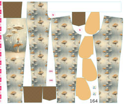 Takoy Panel szabásmintával 164 softshell nadrágra mese a gomba alatt