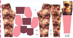 Takoy Panel szabásmintával 110 softshell nadrágra ragyogó tündér