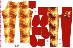 Takoy Panel szabásmintával 134 softshell nadrágra légyölő galóca