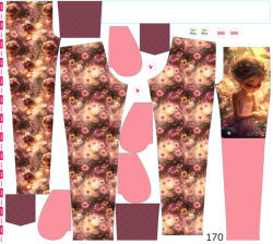 Takoy Panel szabásmintával 170 softshell nadrágra ragyogó tündér