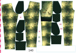 Takoy Panel szabásmintával 140 softshell nadrágra erdei fény