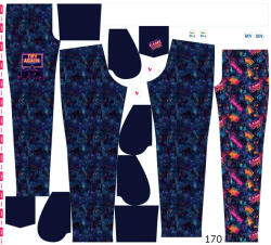 Takoy Panel szabásmintával 170 softshell nadrágra game over