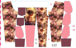 Takoy Panel szabásmintával 122 softshell nadrágra ragyogó tündér