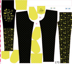 Takoy Panel szabásmintával 170 softshell nadrágra gamer