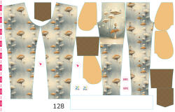 Takoy Panel szabásmintával 128 softshell nadrágra mese a gomba alatt