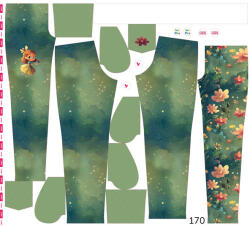 Takoy Panel szabásmintával 170 softshell nadrágra zöld tündér