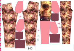 Takoy Panel szabásmintával 140 softshell nadrágra ragyogó tündér