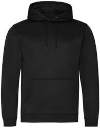 Just Hoods Uniszex poliészter sport kapucnis pulóver AWJH006, Jet Black-S (awjh006jbk-s)