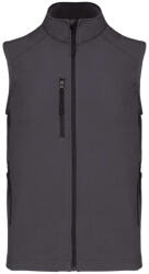 Kariban Férfi 3 rétegű softshell mellény, Kariban KA403, Titanium-S (ka403ti-s)