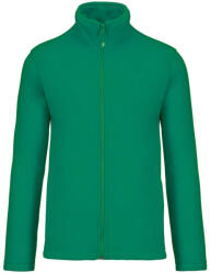 Kariban Uniszex FALCO cipzáras mikropolár pulóver, Kariban KA911, Kelly Green-M (ka911kl-m)