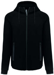 Proact PA358 kapucnis cipzáras vastag sztreccs férfi pulóver Proact, Black-L (pa358bl-l)