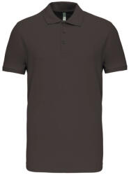 Kariban Férfi galléros piké sztreccs póló, Kariban KA239, Dark Grey-S (ka239dg-s)