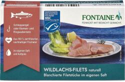 Fontaine File de somon salbatic in suc propriu, 125 g