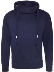 Just Hoods Uniszex keresztbe vart nyakú, vastag kapucnis pulóver AWJH021, Oxford Navy-2XL (awjh021oxn-2xl)