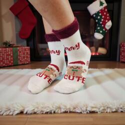 Aura Via Mikulásos-Karácsonyi gyapjú mézis gyerek zokni 28-31 102712