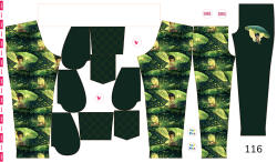 Takoy Panou cu croială 116 pentru pantaloni softshell zâna ploii