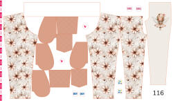 Takoy Panou cu croială 116 pentru pantaloni softshell zâna florii