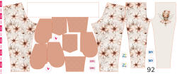 Takoy Panou cu croială 92 pentru pantaloni softshell zâna florii