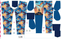 Takoy Panou cu croială 128 pentru pantaloni softshell duel de foc