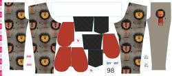 Takoy Panou cu croială 98 pentru pantaloni softshell leu fericit