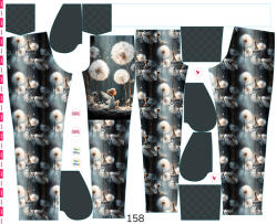 Takoy Panou cu croială 158 pentru pantaloni softshell zâna păpădiei