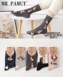  MrPamut Női pamut kutya mintás zokni 5pár (WP2253)