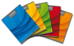 Aurora Caiet A5, 60 file - 70g/mp, liniat stanga, coperta carton color, AURORA Office - matematica (160LQ5) - officeclass
