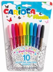 CARIOCA Pix cu cerneala fluorescenta, 10 buc/blister, CARIOCA Fiorella (CA-42775)