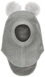HUTTEliHUT Cagulă dublată lână merinos fiartă Huttelihut - Grey Melange