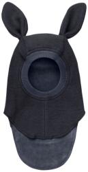 HUTTEliHUT Cagulă dublată lână merinos fiartă Huttelihut - Bunny Dark Navy