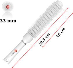 Upgrade Perie de par termica UPGRADE NANO-SILVER-ION - model lung - diametru 33 mm (UG108)