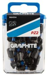 GRAPHITE Set varfuri, biti, de impact, PZ2, 1/4", 20 buc, PZ2x25 mm, Graphite GartenVIP DiyLine (56H534) Surubelnita