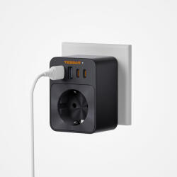 Tessan Adaptor Tessan TS-FW01DE00, 2XUSB-C, 2XUSB A, 30 W, 16A (TS-FW01DE00)