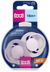 LOVI Set suzete din silicon pentru +18 luni Dynamic Prime Liliac/Violet 34/423, 2 bucati, LOVI