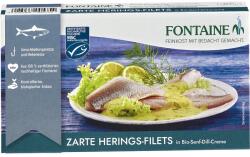 Fontaine File de hering în crema bio de mustar si marar 200g