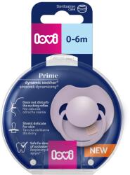 LOVI Suzeta din silicon pentru 0 - 6 luni Dynamic Prime Violet 34/421, 1 bucata, LOVI