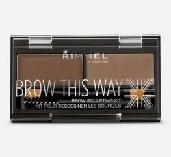 Rimmel London Brow This Way Palette (002 Medium Brown) 2, 4 g