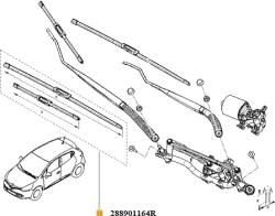 Renault Lamela stergator ORIGINAL RENAULT 288903879R (288903879R)
